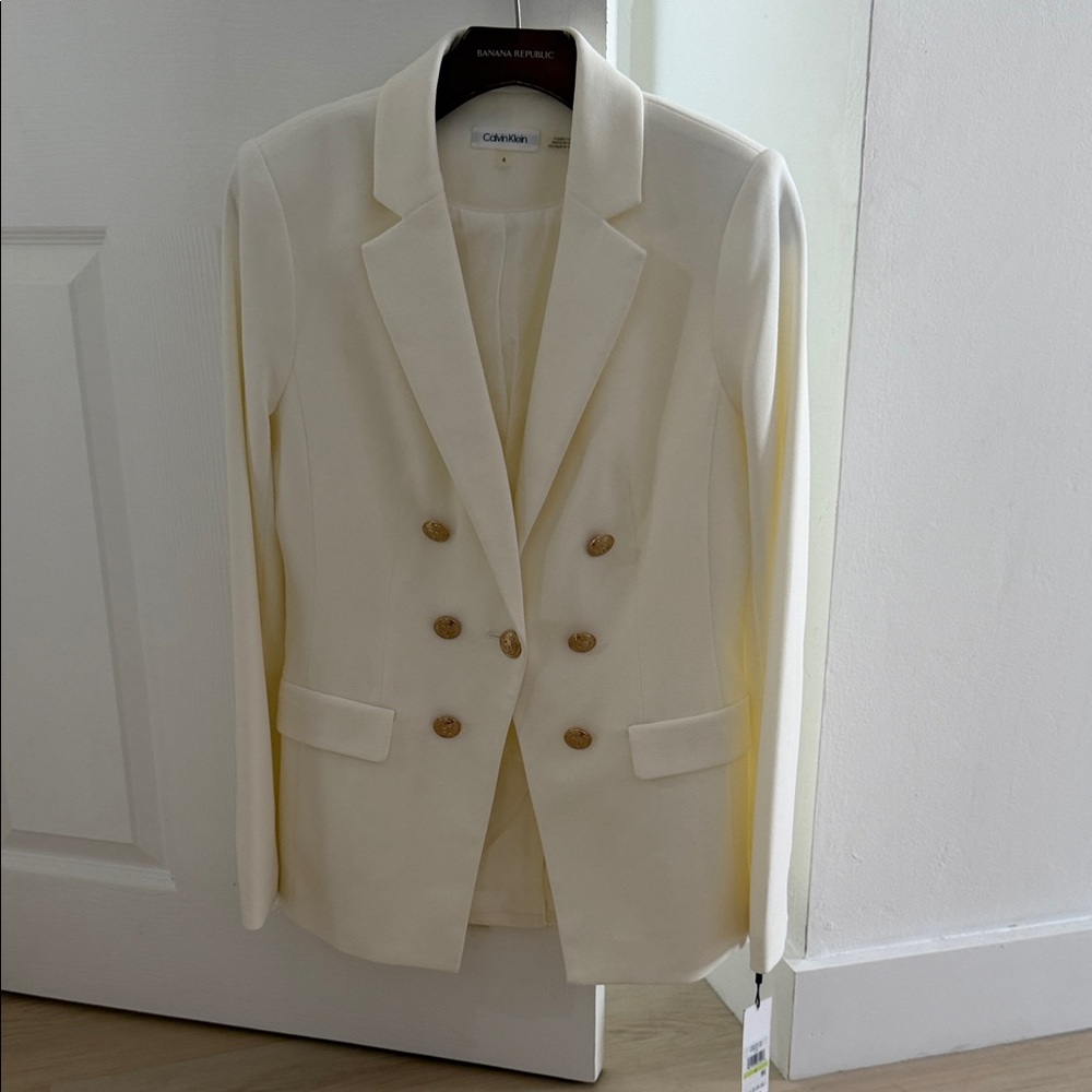 Calvin Klein Cream Blazer